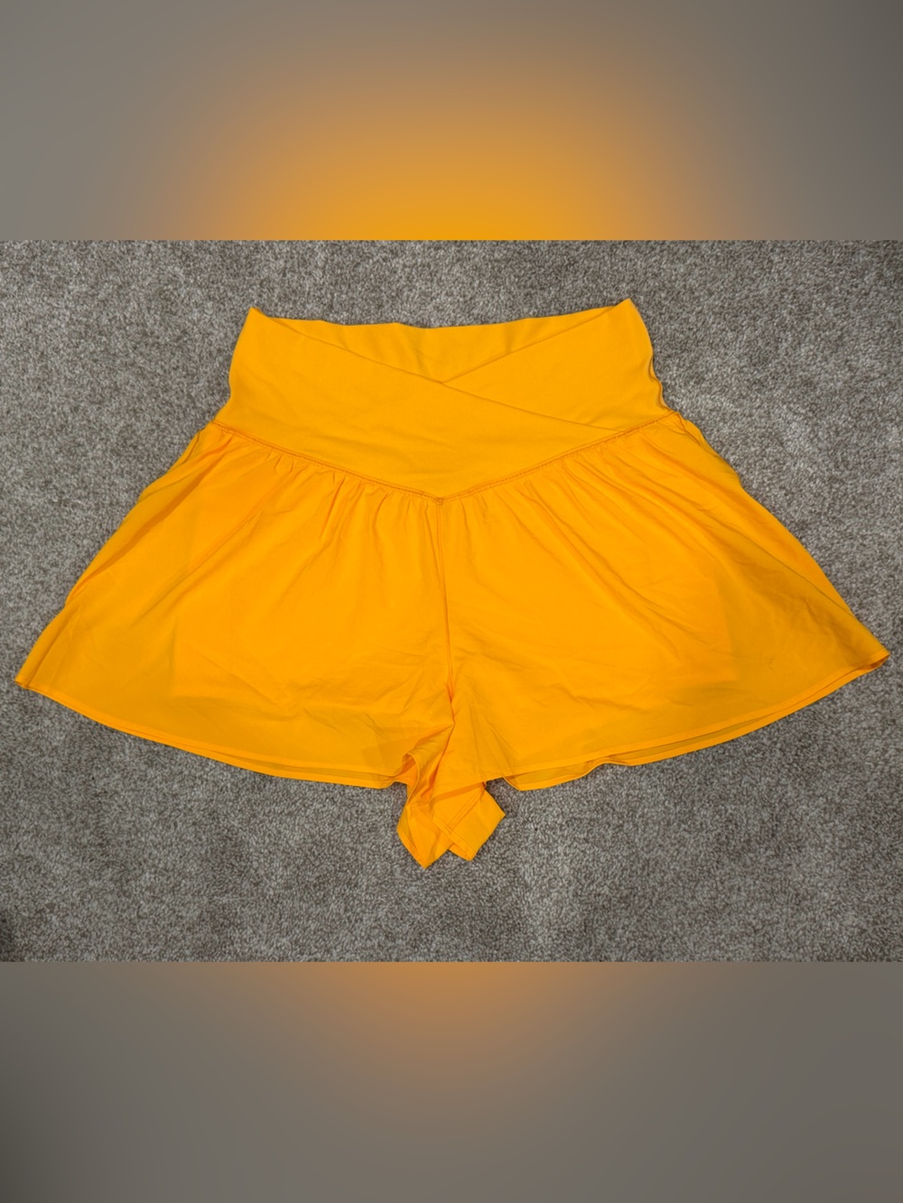 OFFLINE By Aerie Real Me Crossover Flowy Short simply Orange